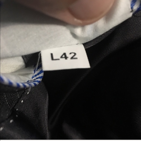 Tommy Hilfiger Gray Wool Pin Striped Blazer - Picture 6 of 6